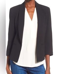 Nordstrom Black Open Cropped Blazer S